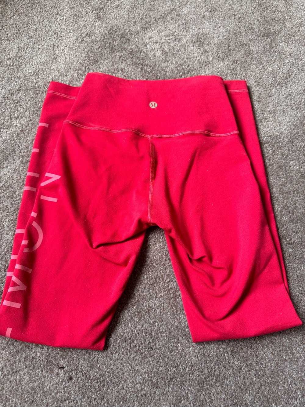Lululemon red Athletic leggings